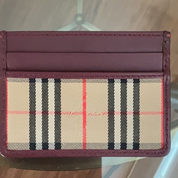 Burberry Check and Leather Card Case - Picture 2 of 4
